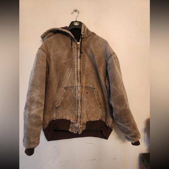 Carhartt Other - Vtg y2k Carhartt Thermal-Lines Hooded Active Jacket Chestnut J25 CHT Men’s 2XLT
